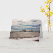 Cromer Beach, North Norfolk, England Kaart (Gele Bloem)