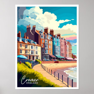 Cromer Engeland Reizen  Illustratie Poster