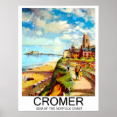 Cromer, Gem of Norfolk kust, Engeland, reis Poster (Voorkant)