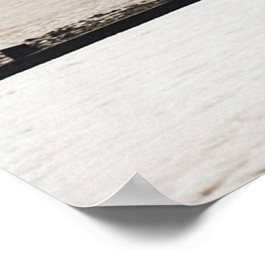 Cromer in de winter. poster (Hoek)