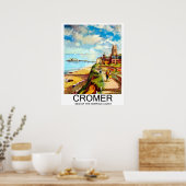 Cromer, parel van de Norfolk kust, Engeland, reis Poster (Keuken)