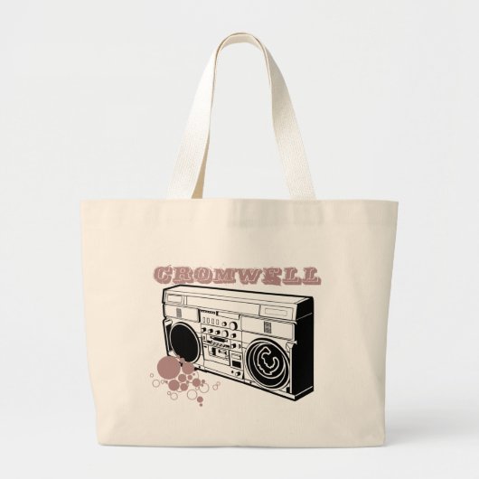 Cromwell Boombox logo Grote Tote Bag (Voorkant)
