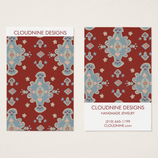 Cromwell Earring Ketting Jewelry Display Kaart (Voorkant /achterkant)