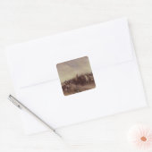 Cromwell in Dunbar, 1650 Vierkante Sticker (Envelop)