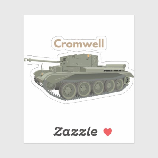 Cromwell WW2 British Tank Sticker (Vel)