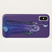 Crone Moon Goddess Pagan Art Wiccan MoonChild Case-Mate iPhone Case (Achterkant (horizontaal))