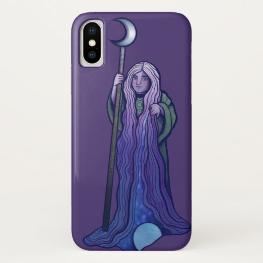 Crone Moon Goddess Pagan Art Wiccan MoonChild Case-Mate iPhone Case (Achterkant)