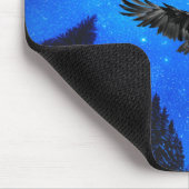 Crone Wars mousepad - crow in vlucht Muismat (Hoek)