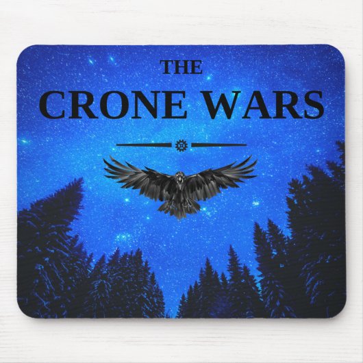 Crone Wars mousepad - crow in vlucht Muismat (Voorkant)
