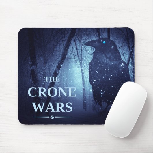 Crone Wars mousepad - zittende kraai Muismat (Met muis)