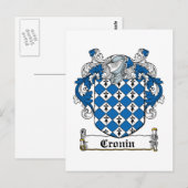 Cronin Family Crest Briefkaart (Voorkant / Achterkant)