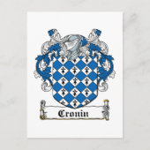 Cronin Family Crest Briefkaart (Voorkant)