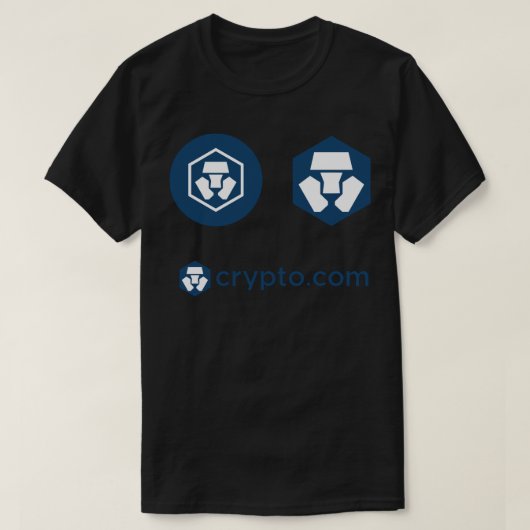 Cronos cryptocurrency - Crypto.com Coin Cronos CRO T-shirt (Design voorkant)