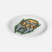 Cronos Greek God Gray Beard Paper Borden Papieren Bordje (Gekanteld)