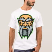 Cronos Griekse God Grijsbaard T-Shirt (Voorkant)