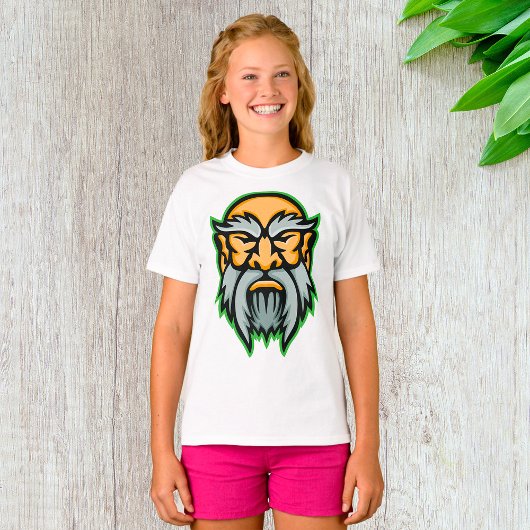 Cronos Griekse God Grijsbaard T-Shirt