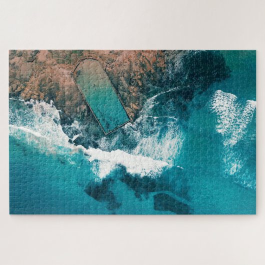 Cronulla Beach Ocean Pool Sydney Australië Legpuzzel (Horizontaal)