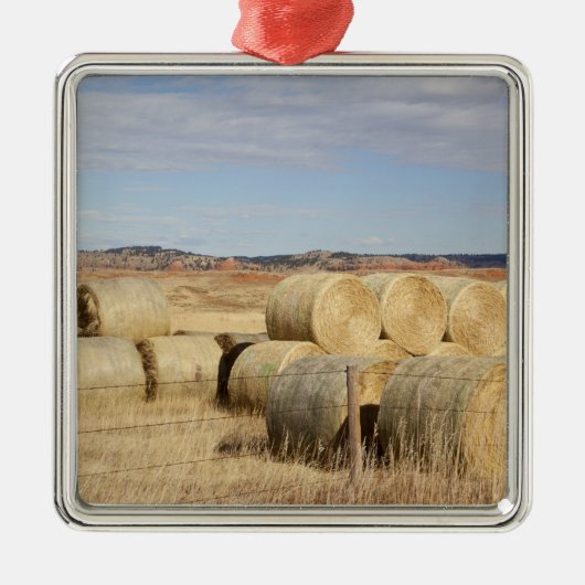 Crook County, Hay Bales Metalen Ornament (Voorkant)