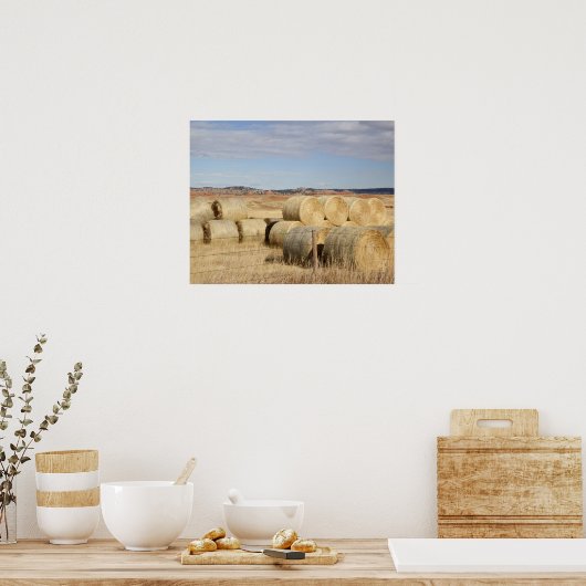 Crook County, Hooibalen Poster (Keuken)