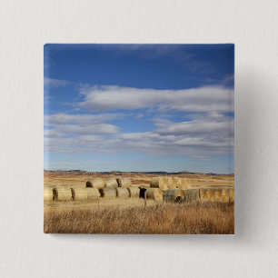 Crook County, Hooibalen Vierkante Button 5,1 Cm