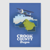 Crook County Oregon-kaart (Voorkant)