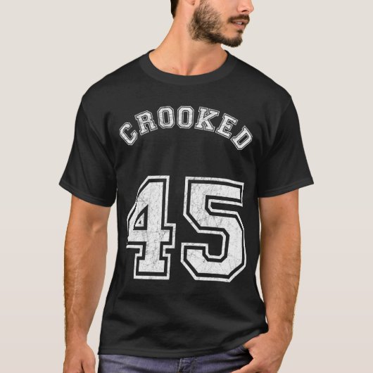 Crooked 45 Anti Trump T-shirt (Voorkant)