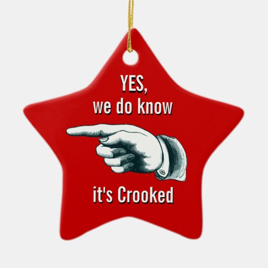 Crooked Christmas Tree Gift Ornament (Voorkant)