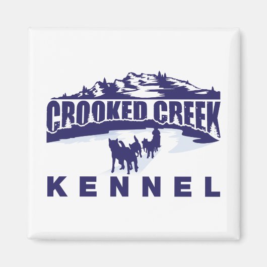 Crooked Creek Kennel Fridge Magnet (Voorkant)
