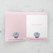 Crooked Cupcake roze Verjaardag Kaart (Binnen)