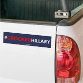 Crooked Hillary Bumpersticker #CROOKEDHILLARY (Op Truck)