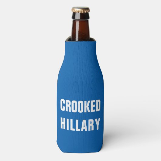 Crooked Hillary Clinton Flesjeskoeler (Fles Voorkant)