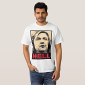 Crooked Hillary Clinton Hell - Anti-Hillary T-shirt (Voorkant volledig)