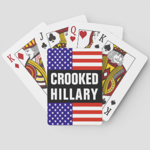 Crooked Hillary Clinton Pokerkaarten