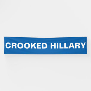 Crooked Hillary Clinton Spandoek