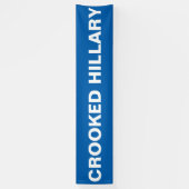 Crooked Hillary Clinton Spandoek (Verticaal)