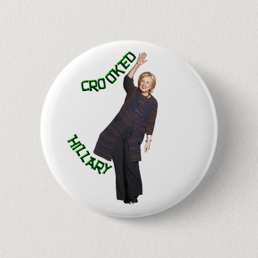 Crooked Hillary Ronde Button 5,7 Cm (Voorkant)