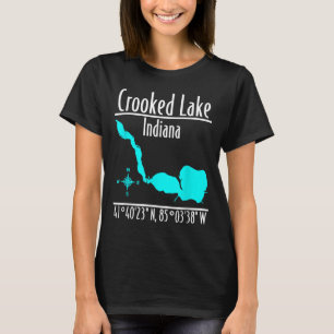 Crooked Lake - Indiana T-shirt