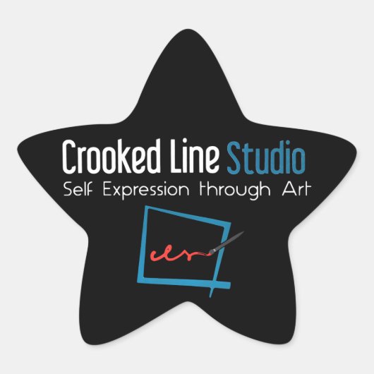 Crooked Line Studio stickers (Voorkant)