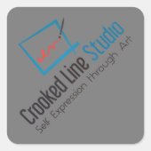 Crooked Line Studio stickers (Voorkant)