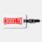 CROOKLYN, NYC BAGAGELABEL (Voorkant horizontaal)