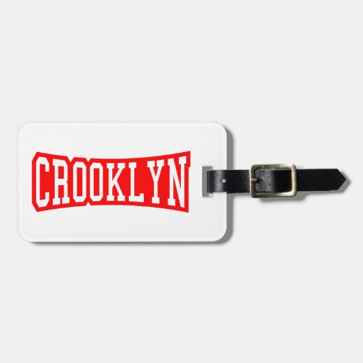 CROOKLYN, NYC BAGAGELABEL (Voorkant horizontaal)
