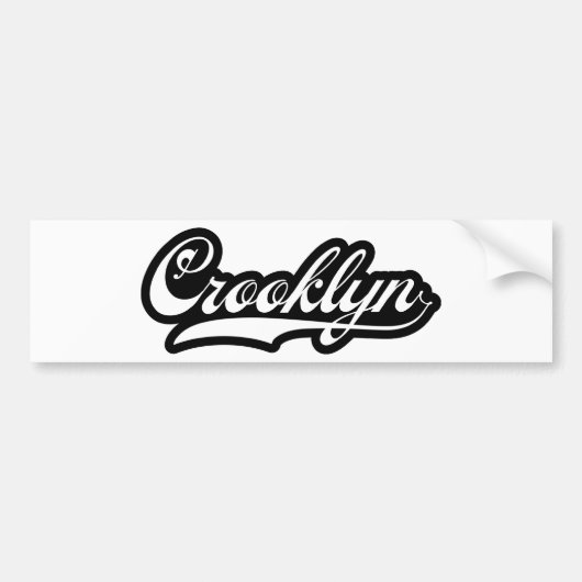 Crooklyn, NYC Bumpersticker (Voorkant)