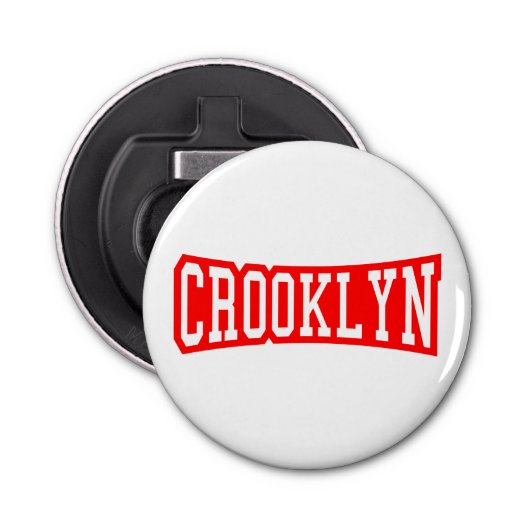 CROOKLYN, NYC BUTTON FLESOPENER (Voorkant)