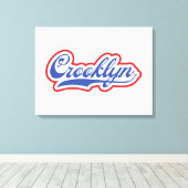 Crooklyn, NYC Canvas Afdruk (Insitu (Houten vloer))