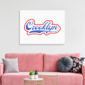 Crooklyn, NYC Canvas Afdruk (Insitu (Woonkamer))