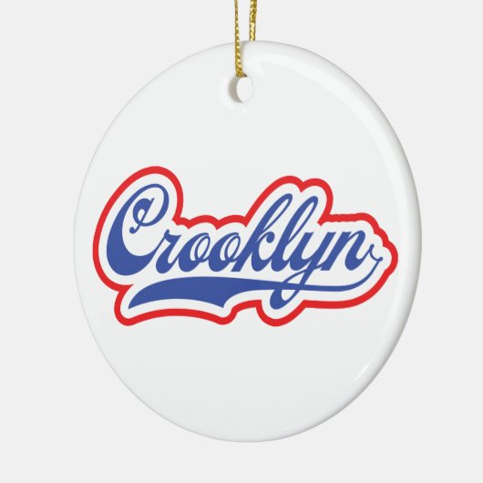 Crooklyn, NYC Keramisch Ornament (Links)