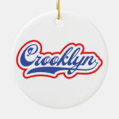 Crooklyn, NYC Keramisch Ornament (Achterkant)