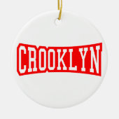CROOKLYN, NYC KERAMISCH ORNAMENT (Voorkant)