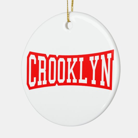 CROOKLYN, NYC KERAMISCH ORNAMENT (Links)