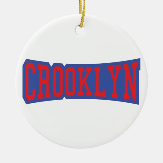 CROOKLYN, NYC KERAMISCH ORNAMENT (Voorkant)